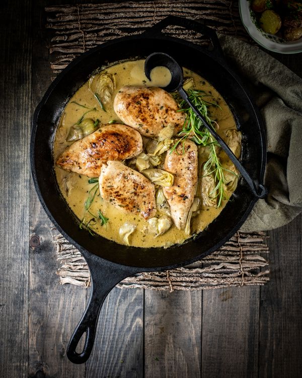 Sunday Supper Rosemary Chicken Supreme, Paired With Belgian Saison