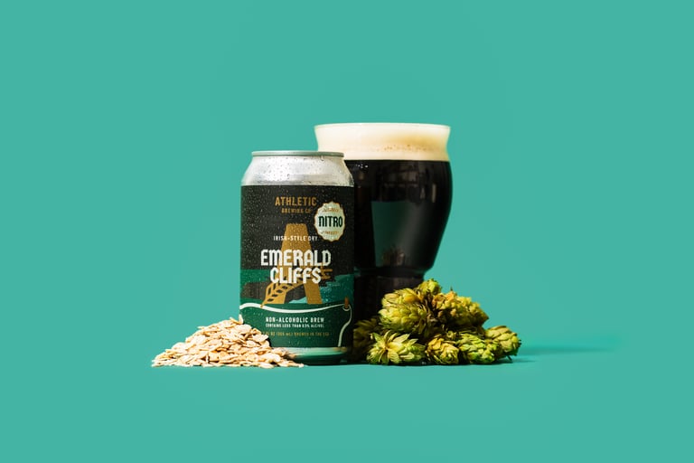 Athletic Brewing Company Unveils Nitro Emerald Cliffs: Its First Nitrogen-Infused Non Alcoholic Irish Dark Brew
