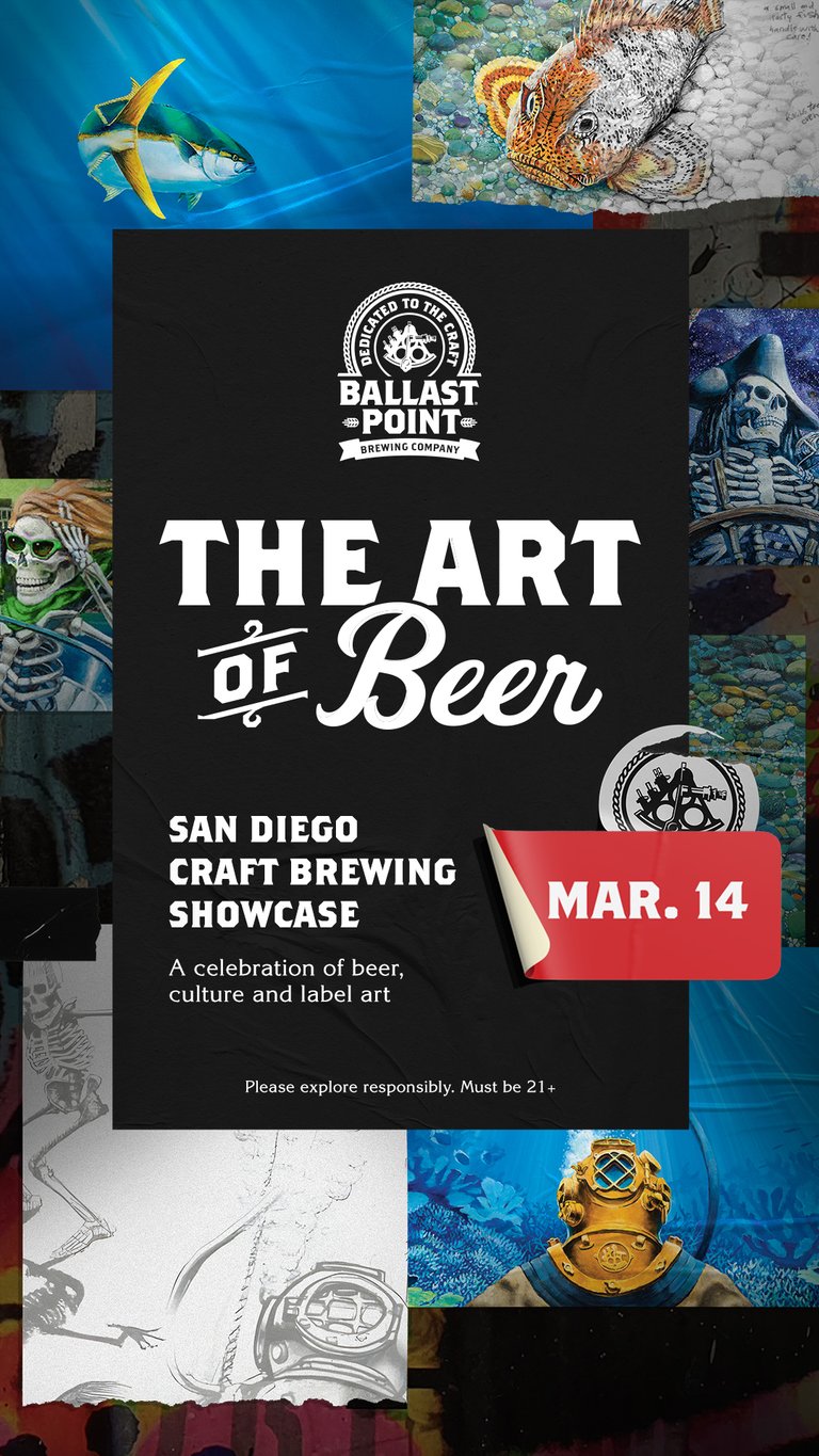 The Art of Beer Debuts March 14 at Ballast Point Brewing Company, Showcasing San Diego’s Creative Brewing Scene