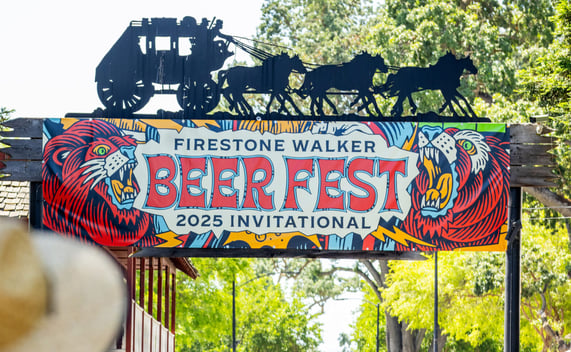 Sign for Firestone Walker Beer Fest