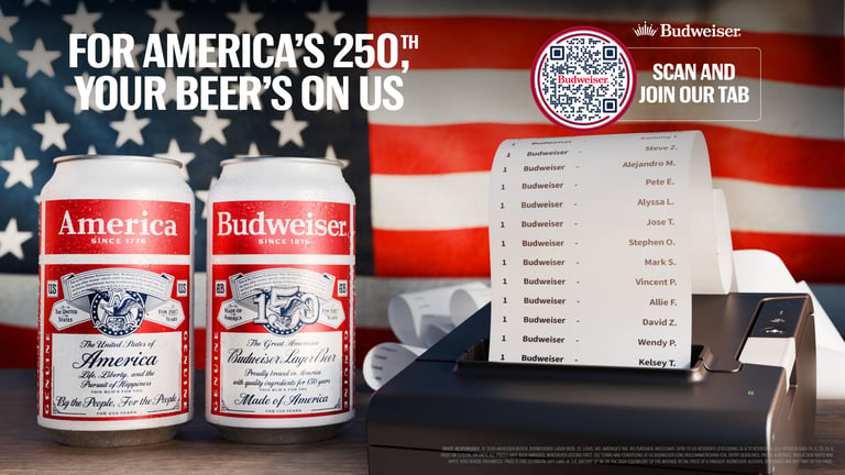 Budweiser Offers $6 Beer Gift Cards for Independence Day Celebration