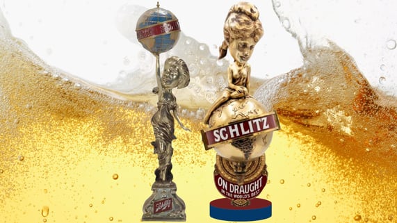 Schlitz end of brewing memorial bobbleheads