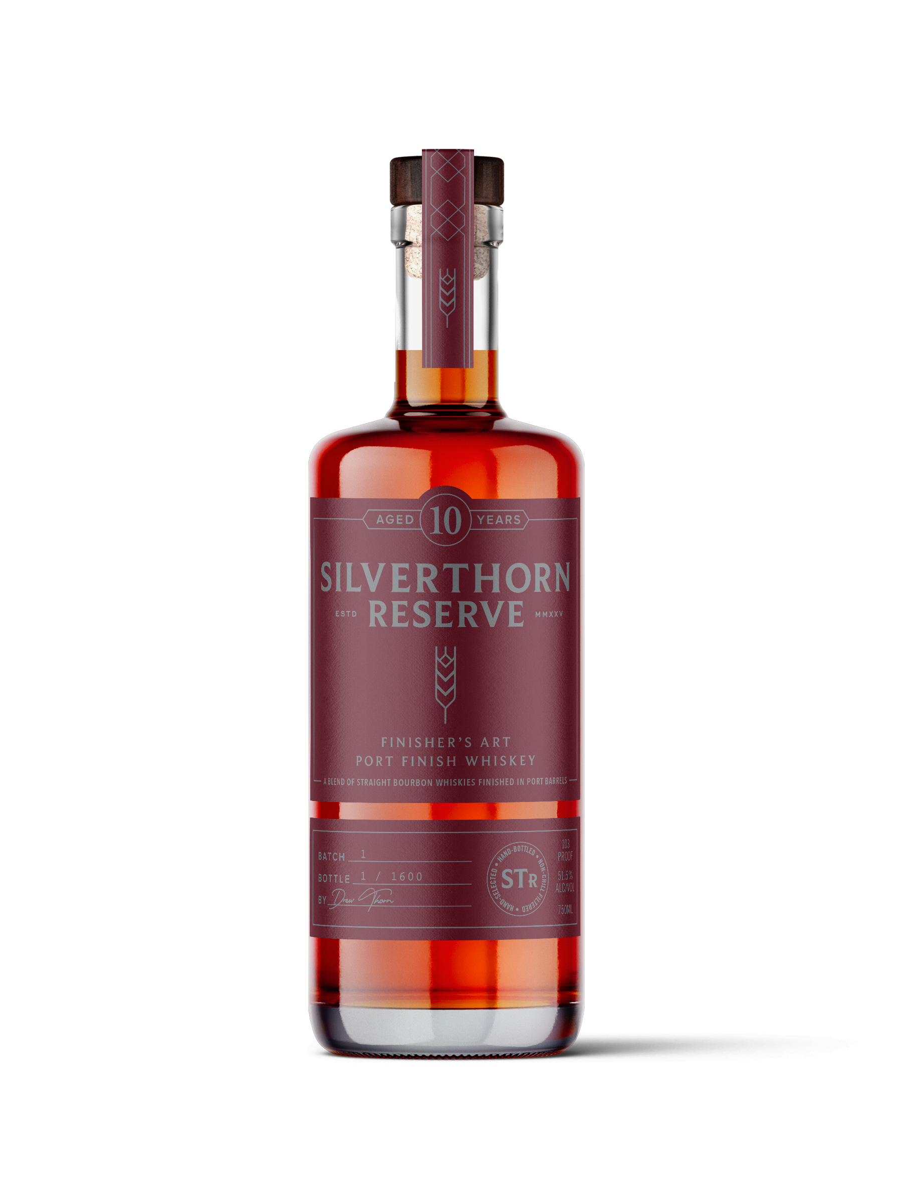 Silverthorn whiskey bottle