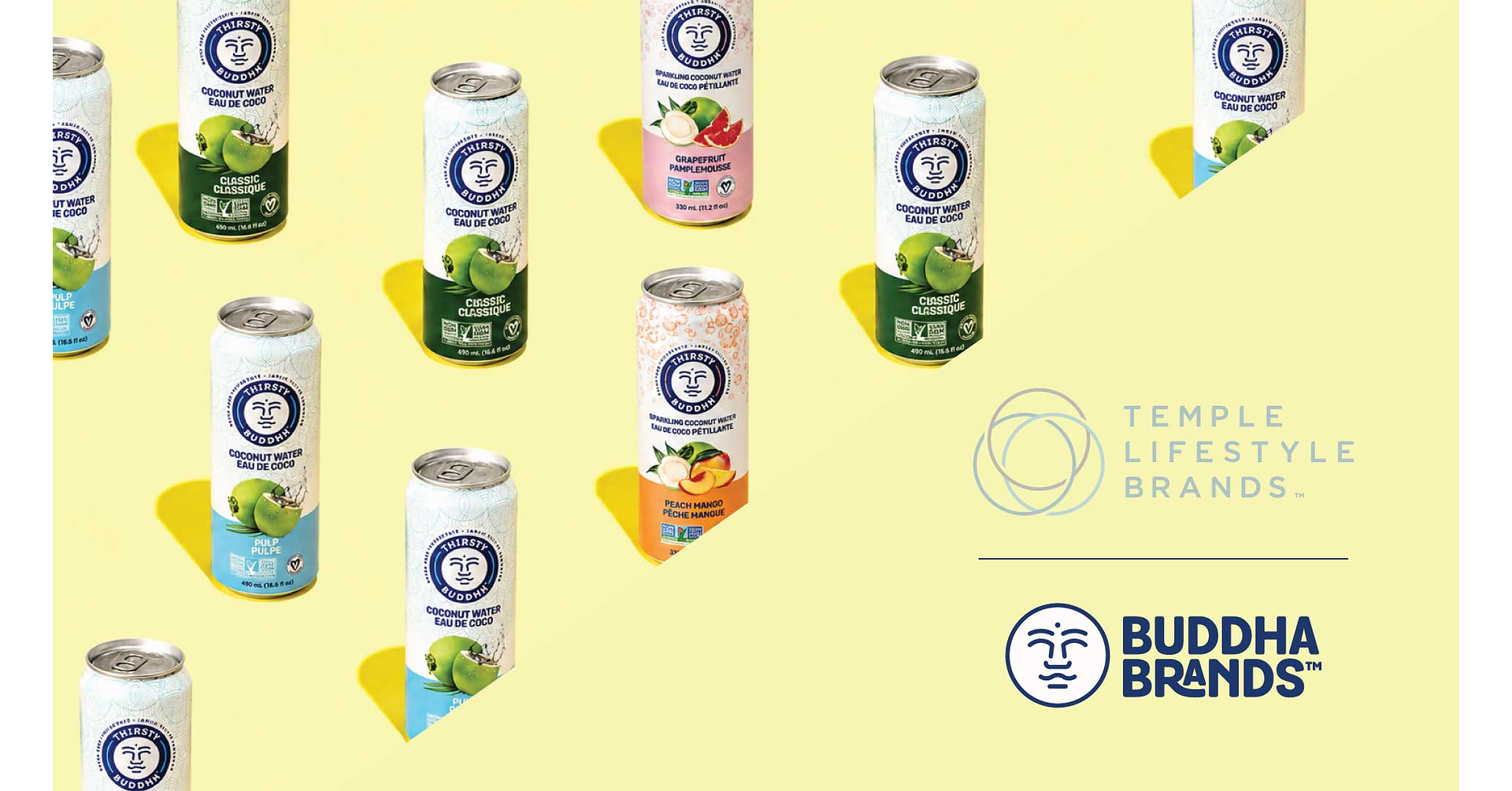 Thirsty Buddha coconut water cans