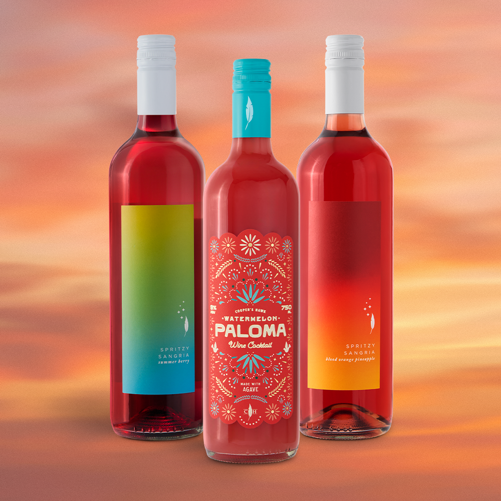 Bottles of summer wines from Cooper's Hawk 2026
