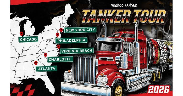 Voodoo Ranger IPA Takes Its Giant Tanker Tour to the East Coast for 2026