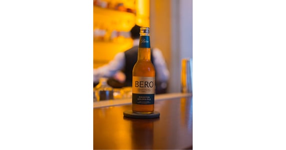 Bero N/A beer in a glass bottle