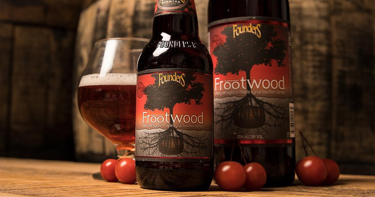 Founders Brewing Co Frootwood Barrel Aged Cherry Ale 