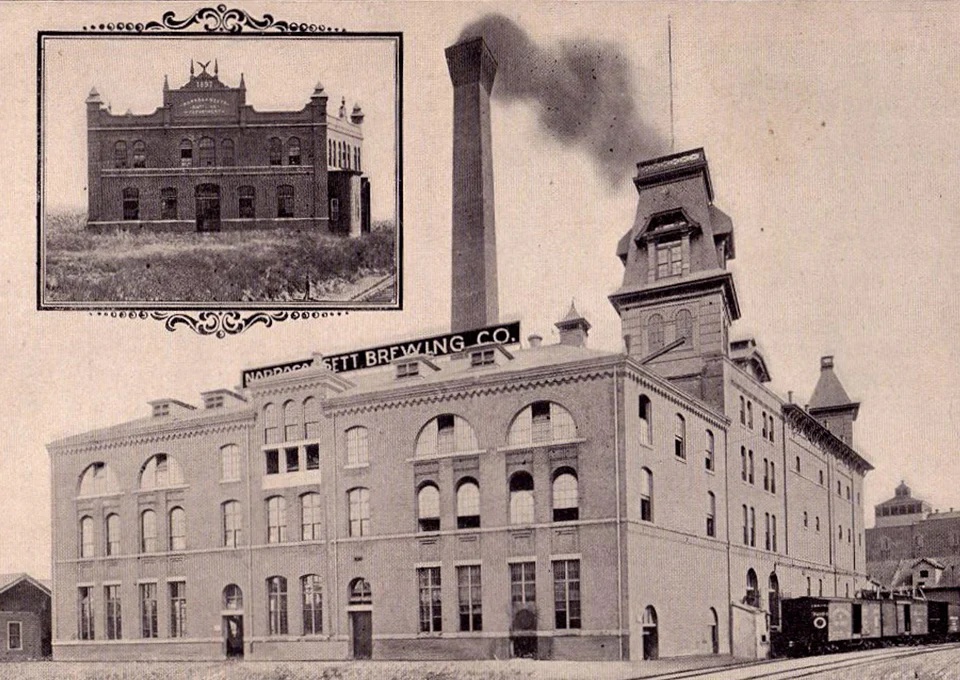 Photograph of the 1890 Narragansett Brewery