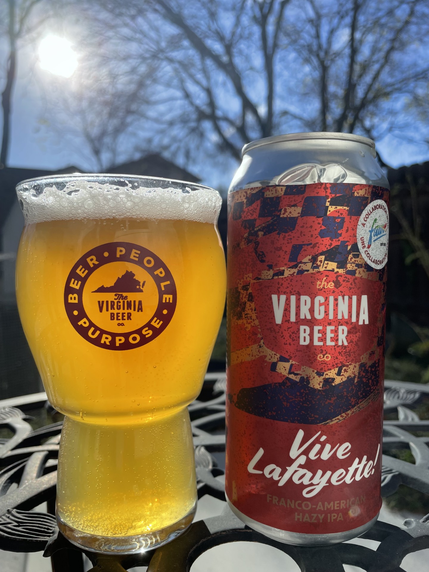 Vive Lafayette! beer and can