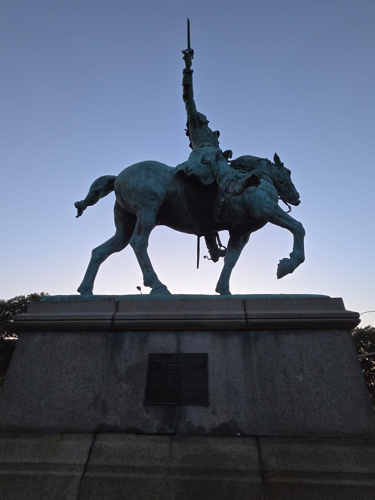 Statue of the Marquis de Lafayette, Hartford, Connecticut