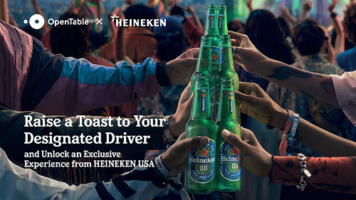 HEINEKEN USA and OpenTable Launch First-of-its-Kind Program to Reward Designated Drivers