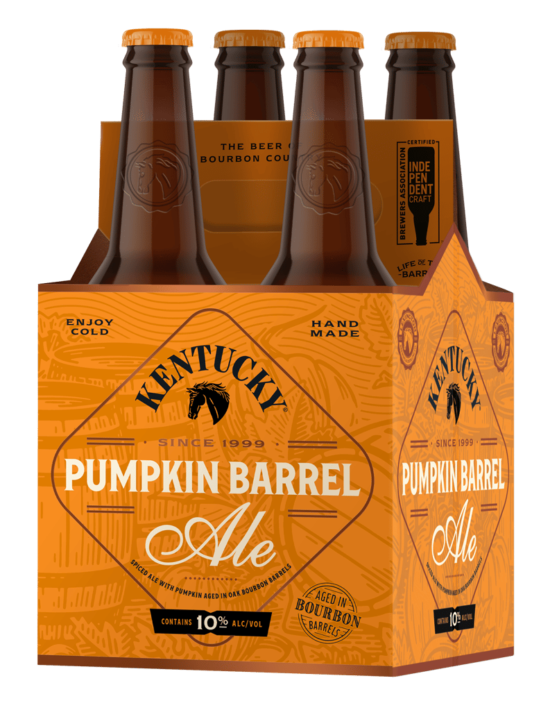 A four pack of Kentucky Pumpkin Barrel Ale 2026