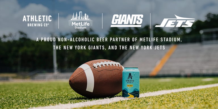 Athletic Brewing Expands Non-Alcoholic Beer Presence at MetLife Stadium
