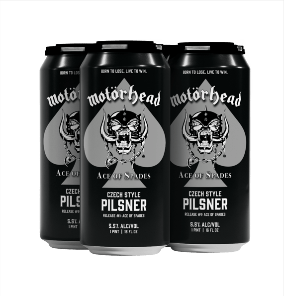Cans of Motorhead Pilsner